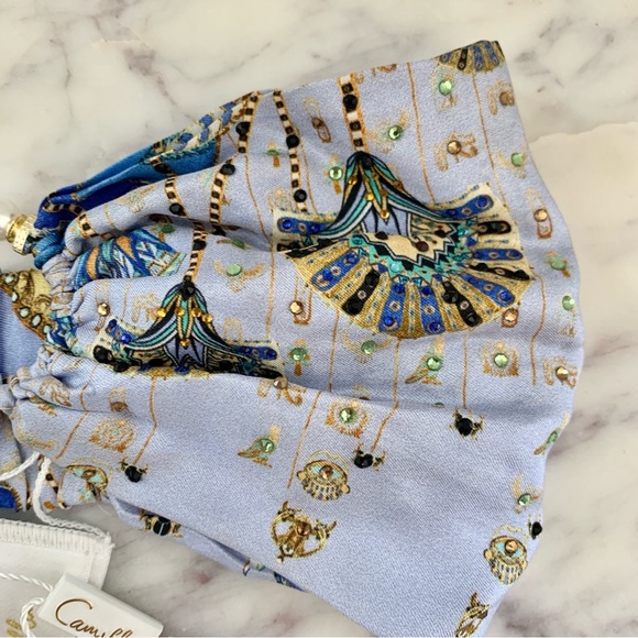 [🌟 PRICE FIRM] CAMILLA Under Scarab Skies Ring Headband Silk Headwrap - Picture 9 of 13